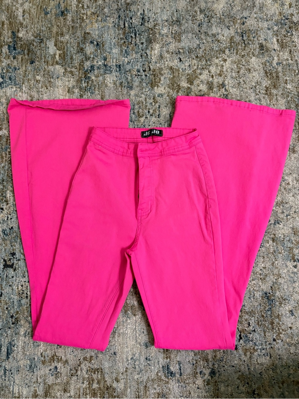Hot Pink Wide Flared Pants